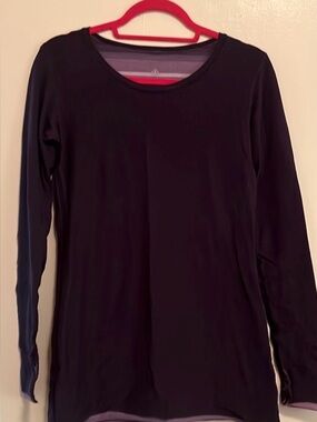 Purple Reversible Lululemon Athletica Long-Sleeve T-Shirt - Women’s Size Medium